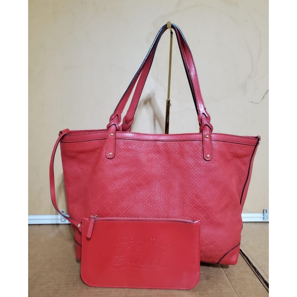 Gucci Craft Tote Diamante Leather Red - Picture 6 of 12